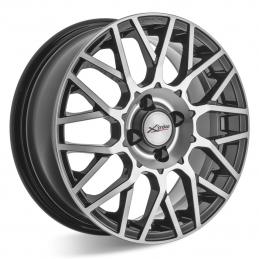 X`trike X-132 6x15 PCD4x100 ET37 DIA 60.1  BK/FP